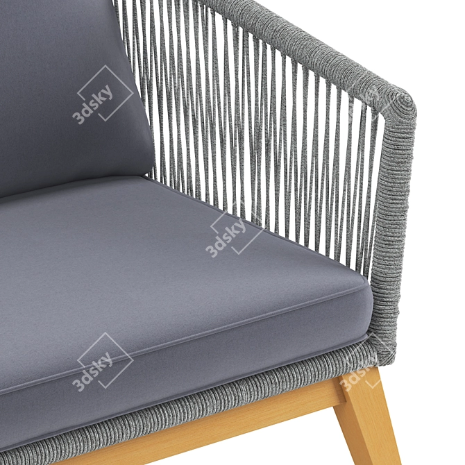 Cozy Haven Outdoor Loveseat 3D model image 4