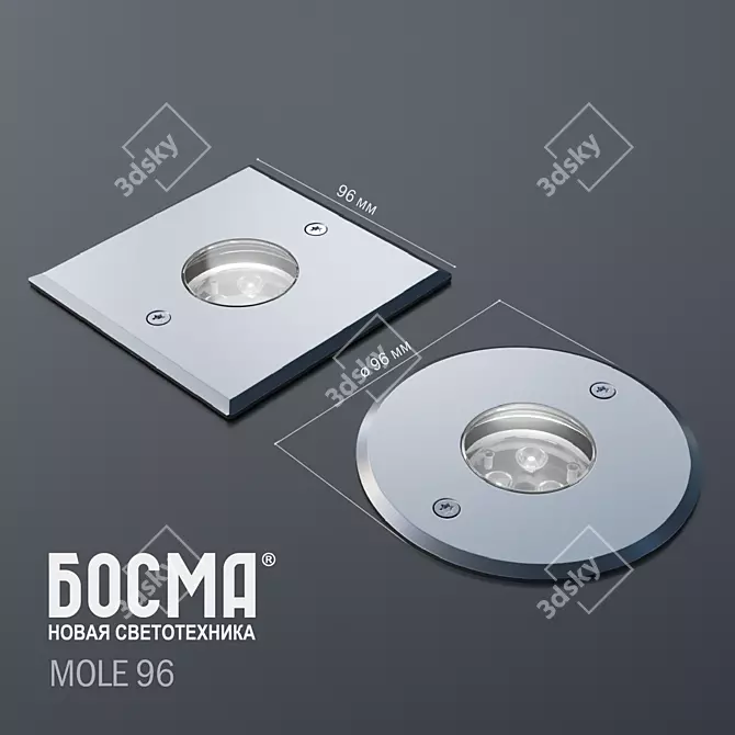 Mole 96 Outdoor Architectural Lights 3D model image 2