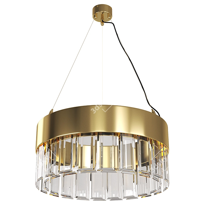 Modern Solaris 500 Pendant Light 3D model image 1