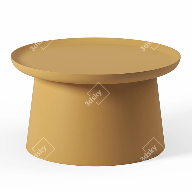 Modern Polypropylene CRES Coffee Table 3D model image 5