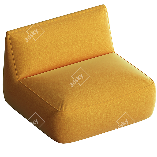 Contemporary Ginosa Armchair Design 3D model image 2
