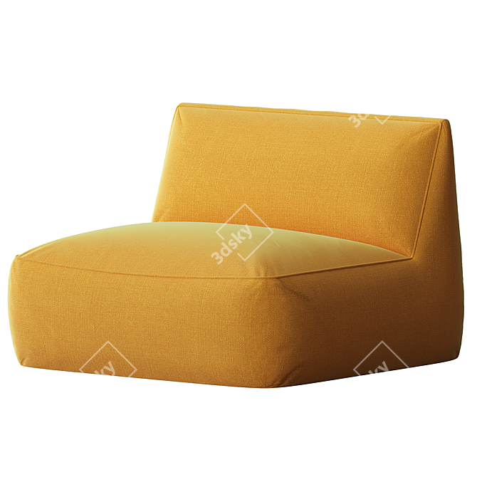 Contemporary Ginosa Armchair Design 3D model image 4