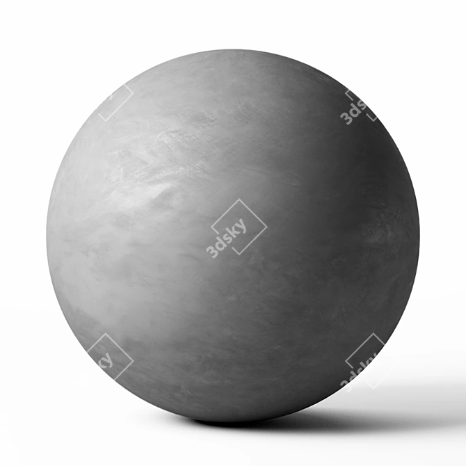 Seamless Decorative Plaster Texture 3D model image 6