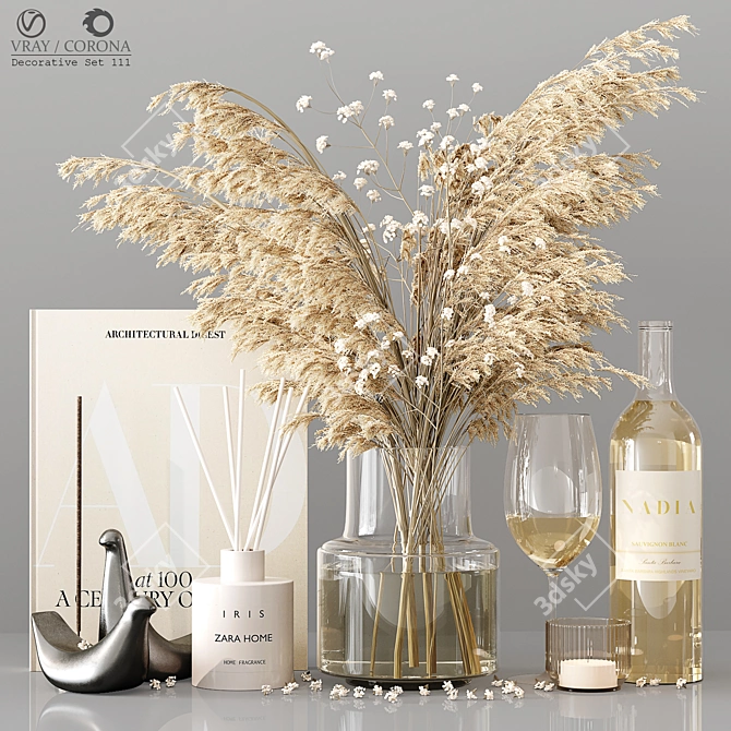 Luxury Decorative 3D Model Set 3D model image 1