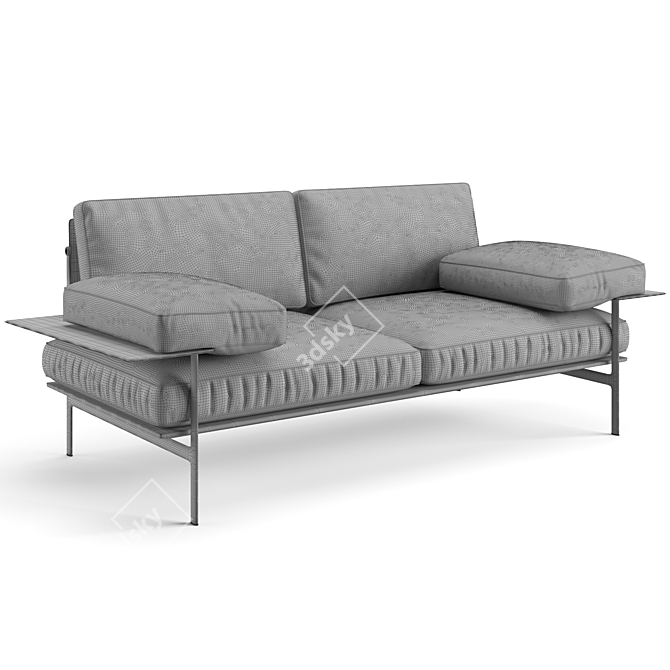 Luxurious B&B Italia Diesis Sofa 3D model image 4