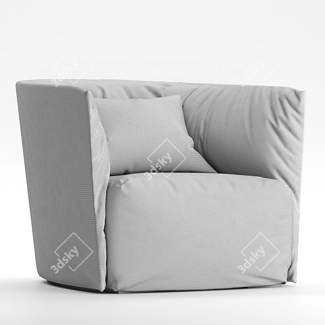 Poliform Santa Monica Armchair 3D model image 5