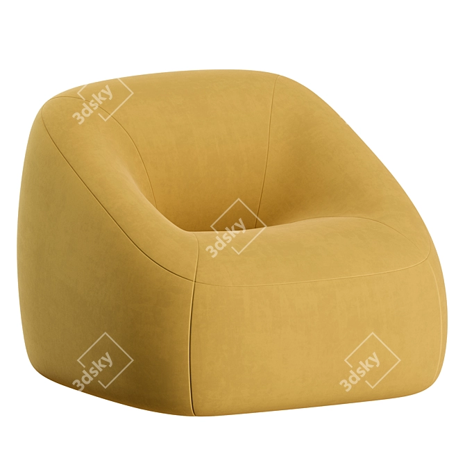 Artifort Swamp Lounge Chair: Sleek Comfort 3D model image 5