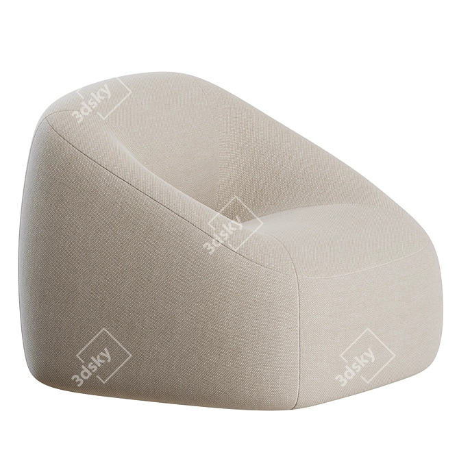 Artifort Swamp Lounge Chair: Sleek Comfort 3D model image 6