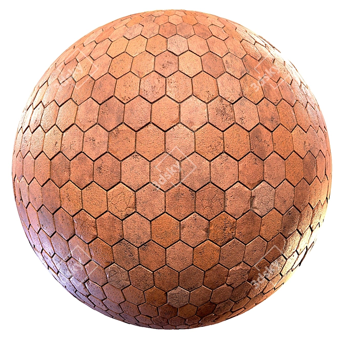 High Detail Brick PBR Material 3D model image 1