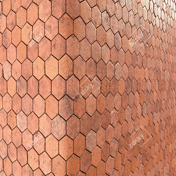 High Detail Brick PBR Material 3D model image 4