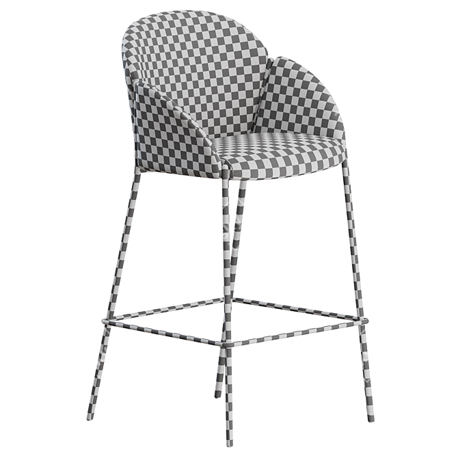 Modern Artifort Andrea Chair Stool 3D model image 4