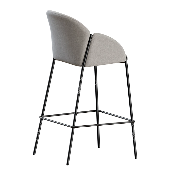 Modern Artifort Andrea Chair Stool 3D model image 7