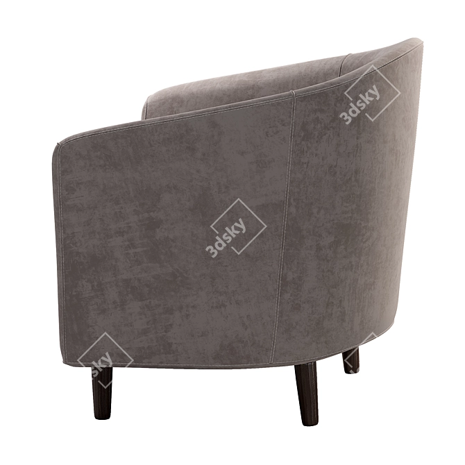 Modern Mila Armchair for Stylish Homes 3D model image 2