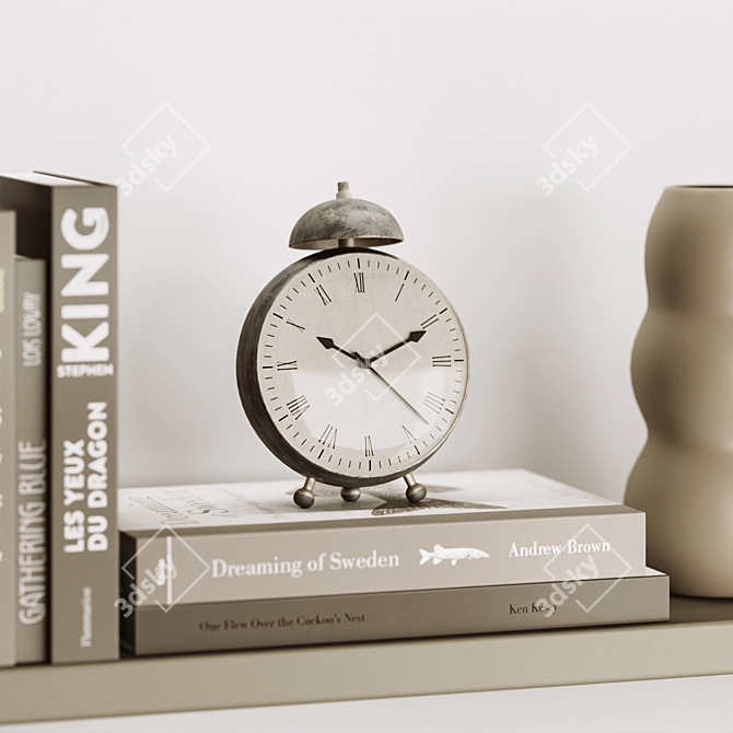 Elegant Decorative Set for Interiors 3D model image 4