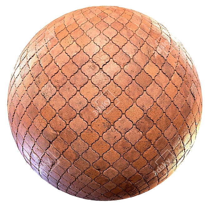 High Detail Seamless Brick Material 3D model image 1