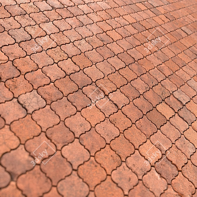 High Detail Seamless Brick Material 3D model image 2