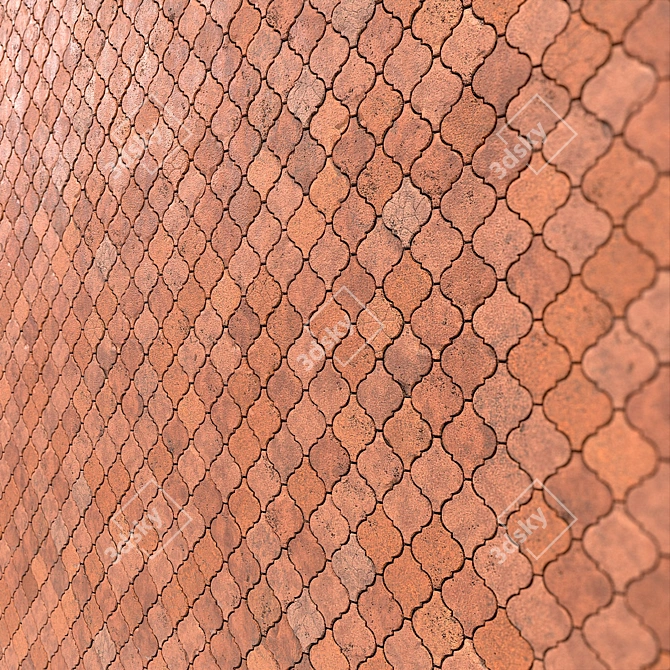 High Detail Seamless Brick Material 3D model image 3