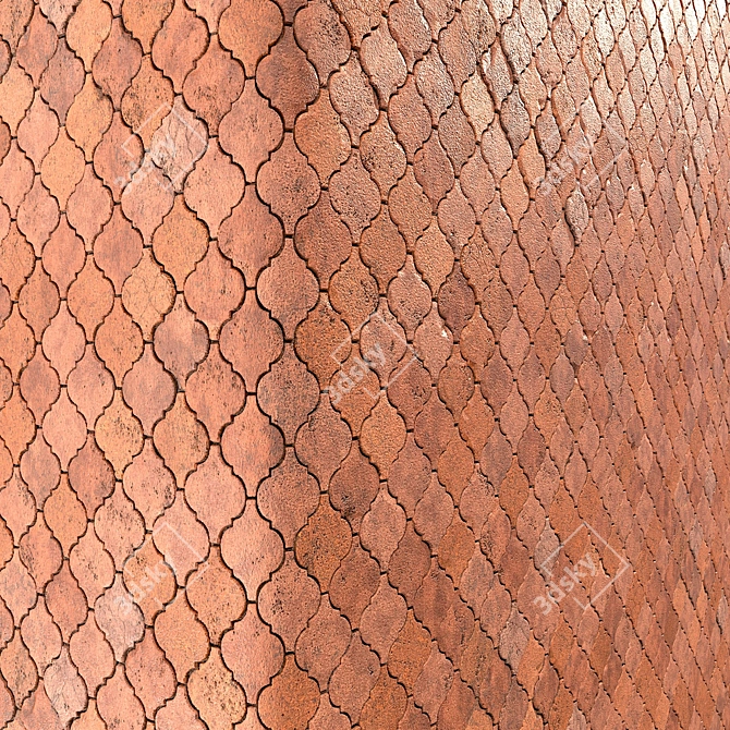 High Detail Seamless Brick Material 3D model image 4