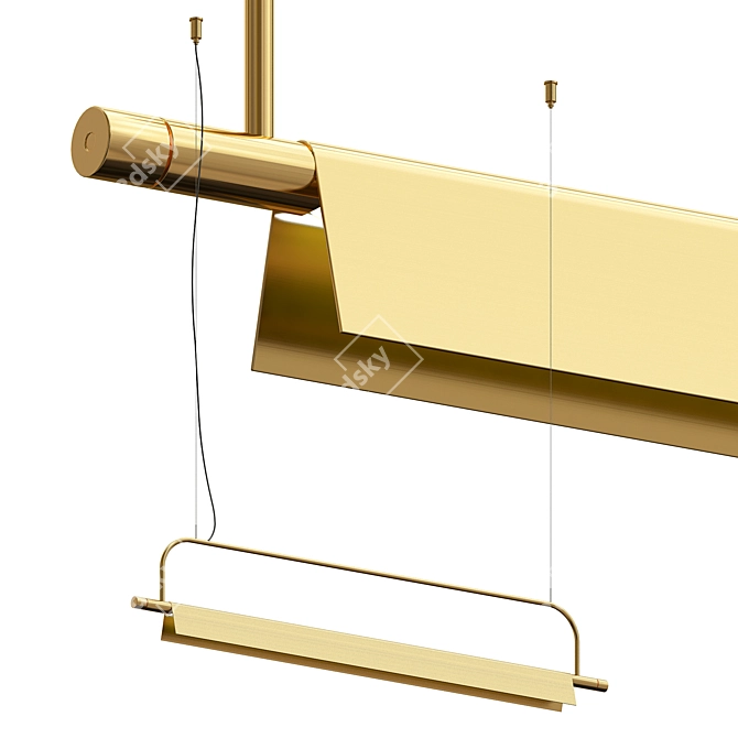 Modern Aris Pendant Lamp 3D model image 2