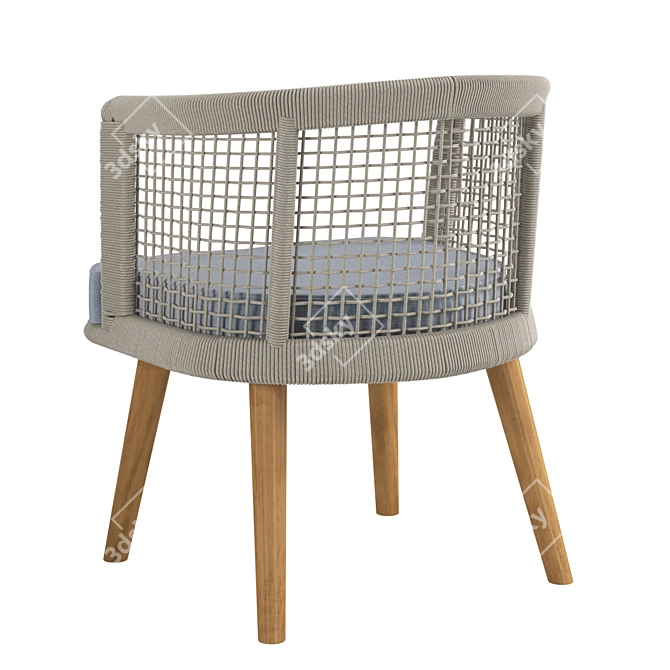 Cora Outdoor Armchair Set 3D model image 4