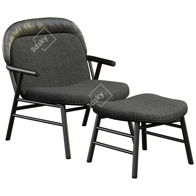 Modern Chair Morgana | Bonaldo 3D model image 1
