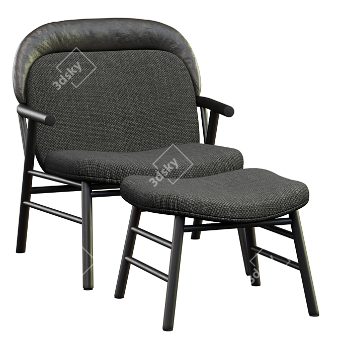 Modern Chair Morgana | Bonaldo 3D model image 6