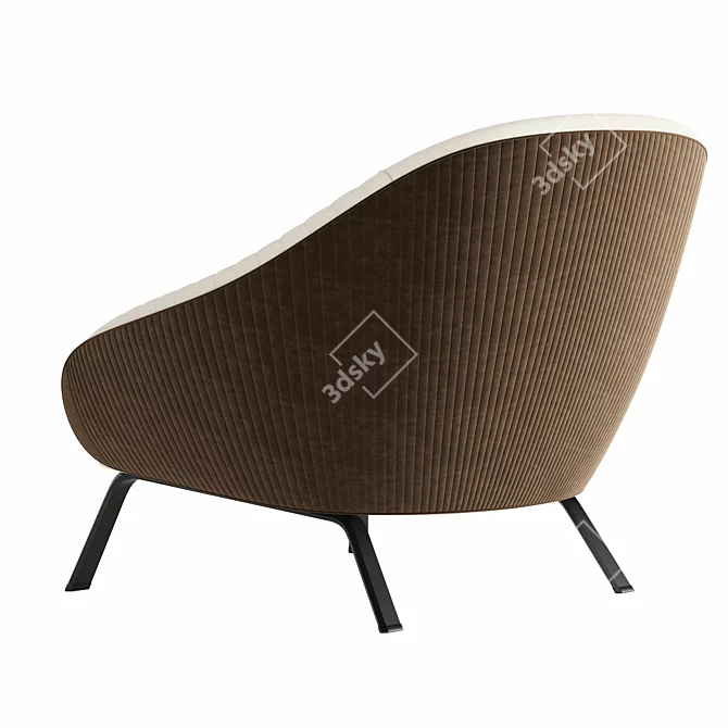 Whitney Elegant Armchair, VRay Render 3D model image 2