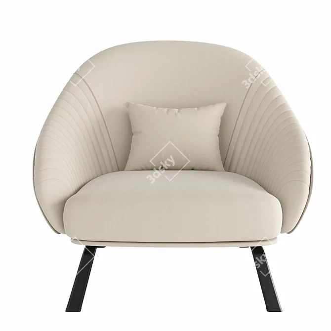 Whitney Elegant Armchair, VRay Render 3D model image 8