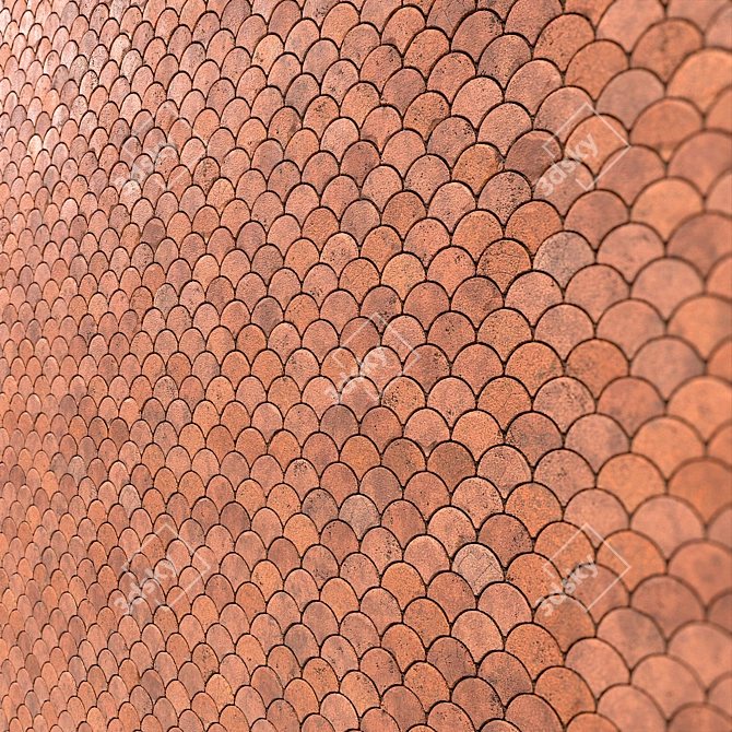 Brick Wall PBR Material Kit 3D model image 3