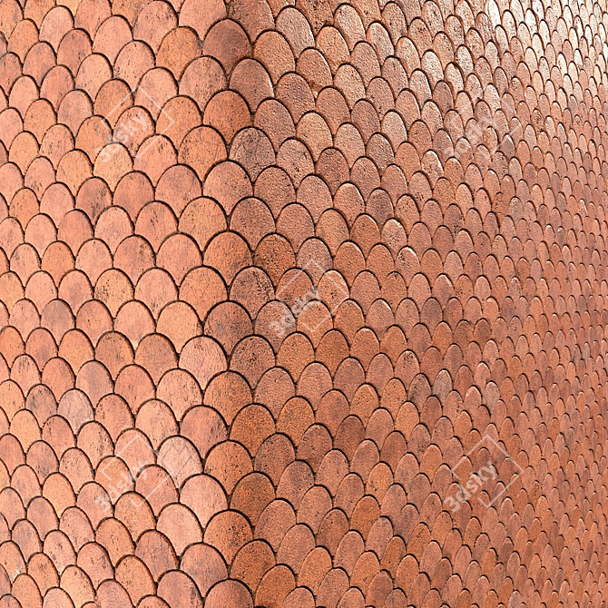 Brick Wall PBR Material Kit 3D model image 4