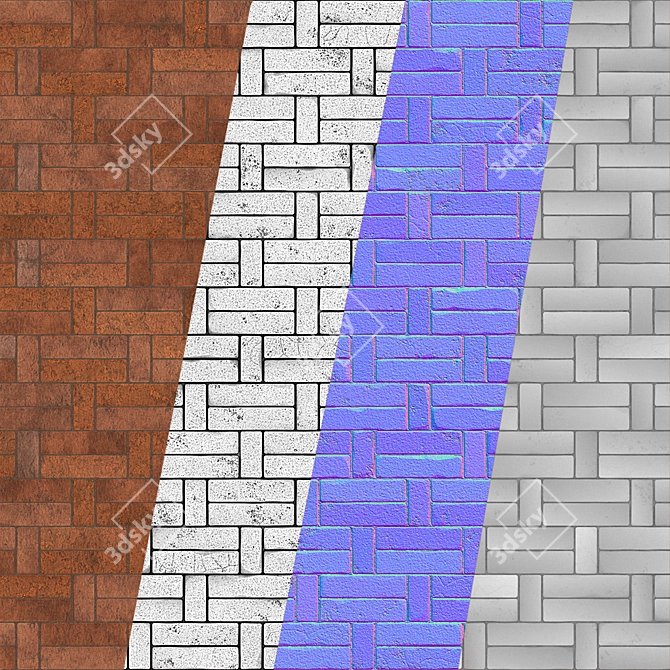 PBR Brick Material Pack - High Detail 3D model image 5