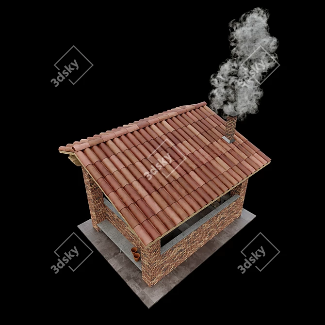 Gazebo BBQ Combo 2017 Kit 3D model image 10