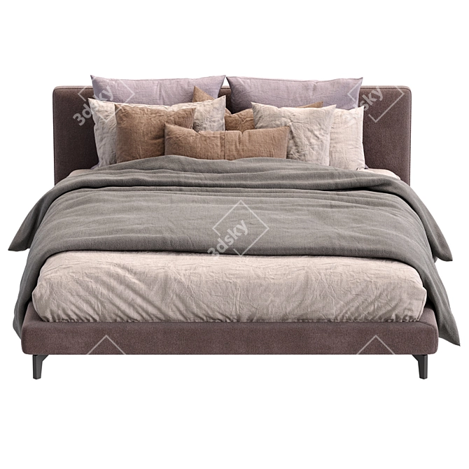 Meridiani Stone Up Bed Model 3D model image 4