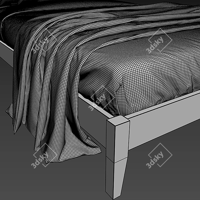 Aspen Toddler Single Bed Frame 3D model image 6