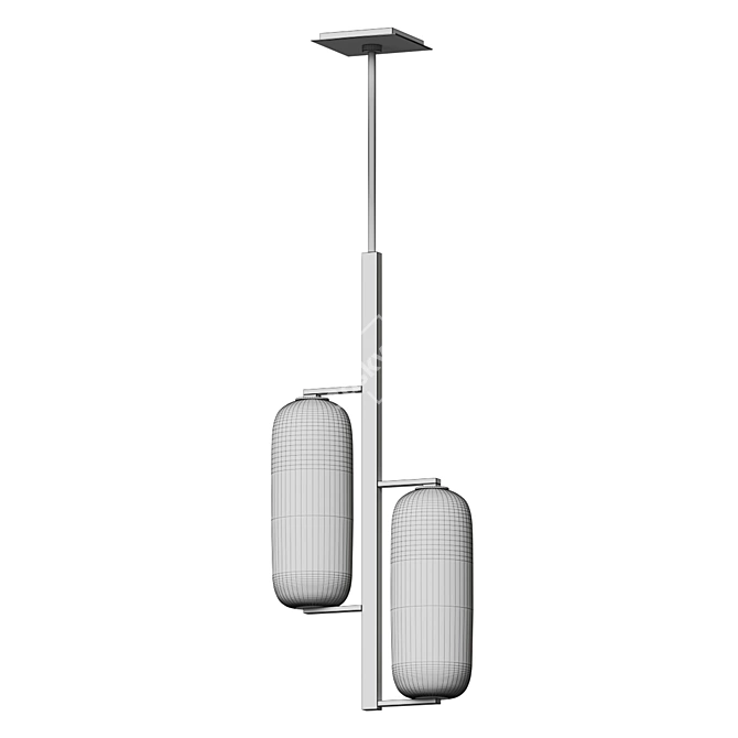 Modern Elegance: Pebble Pendant Light 3D model image 4