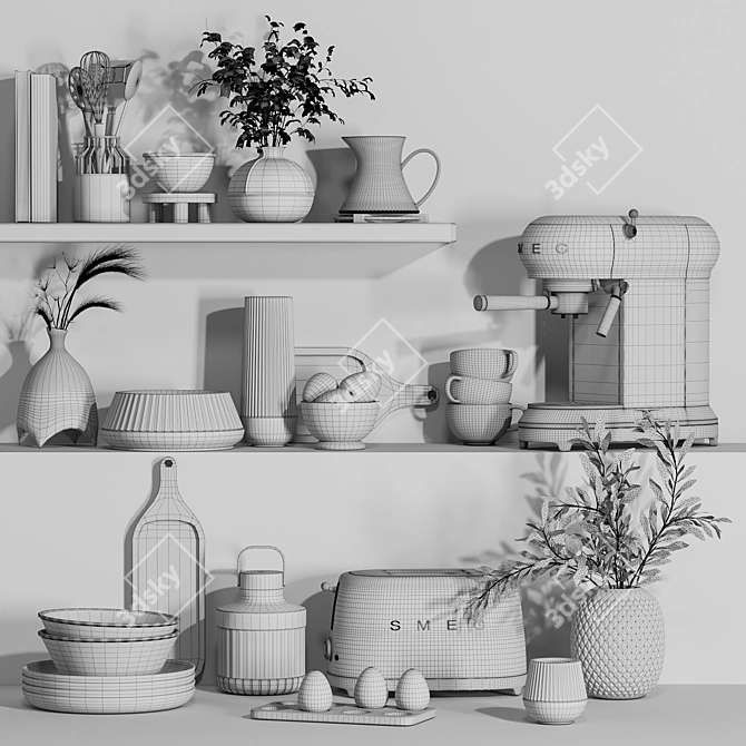 High-Quality Kitchen 3D Models 3D model image 7