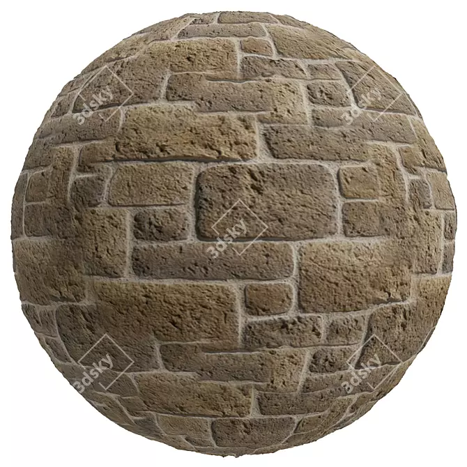 Vesuvio Stone Texture Set 3D model image 3