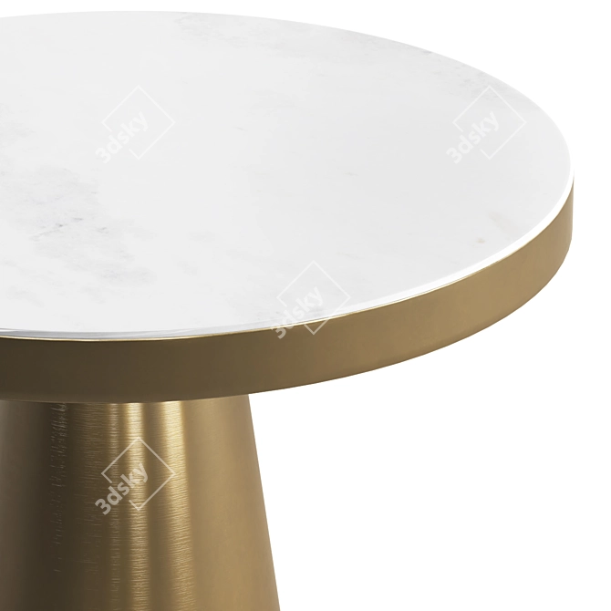 Chic Marble Noelle Side Table 3D model image 5