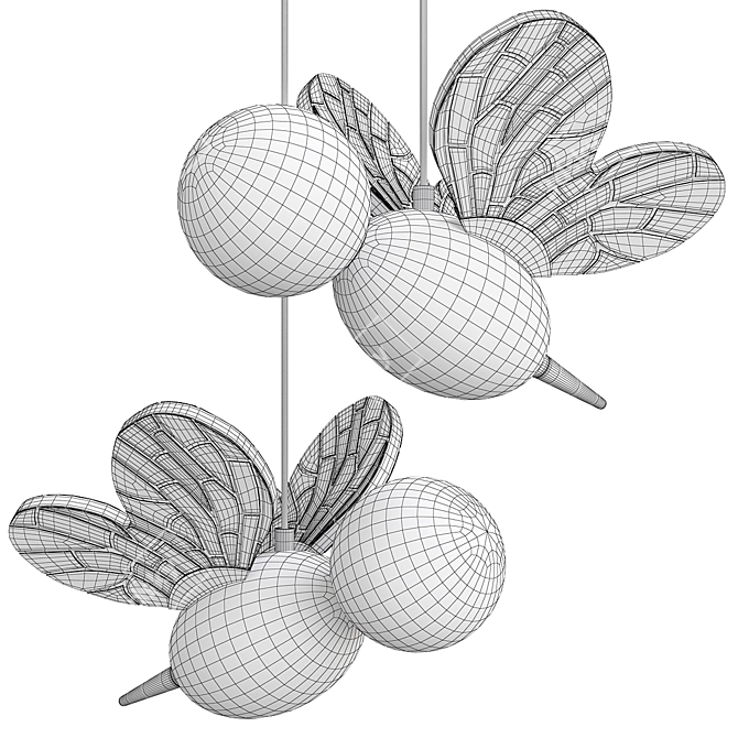 Sleek Design Lamp "BEE 3D model image 2