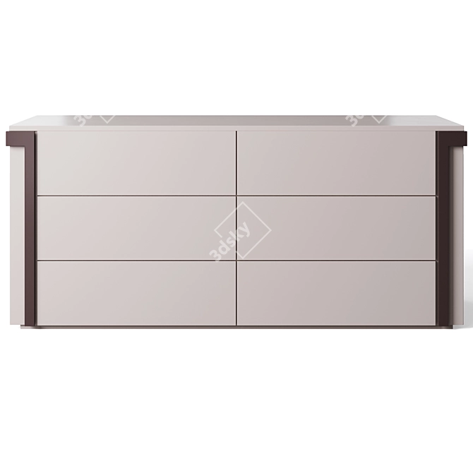 Luxury Living Avenue Chest Drawers 3D model image 2