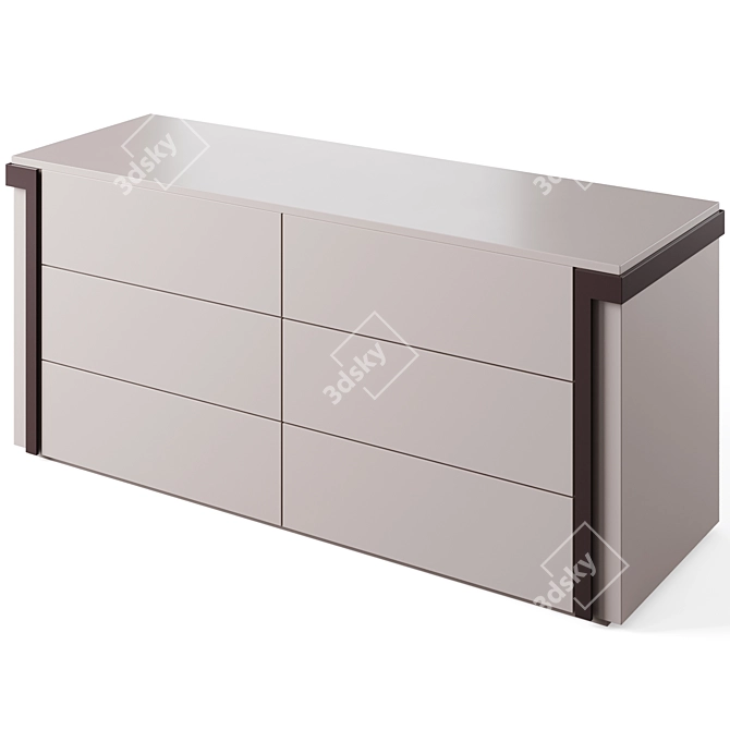 Luxury Living Avenue Chest Drawers 3D model image 4