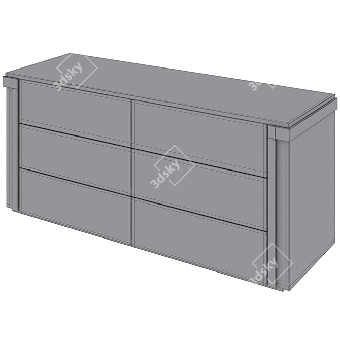 Luxury Living Avenue Chest Drawers 3D model image 5