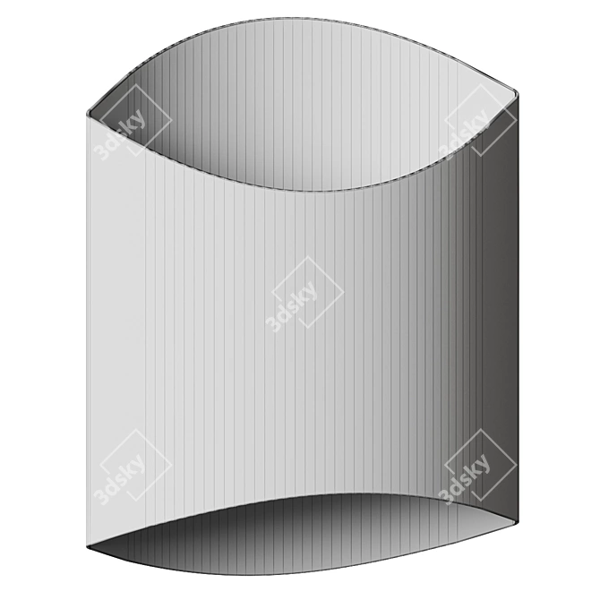 Sleek Modern LED Wall Sconce 3D model image 5