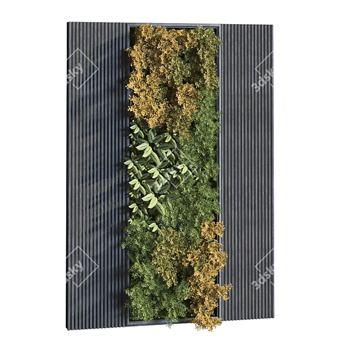 Modern Vertical Plant Set 313 3D model image 3