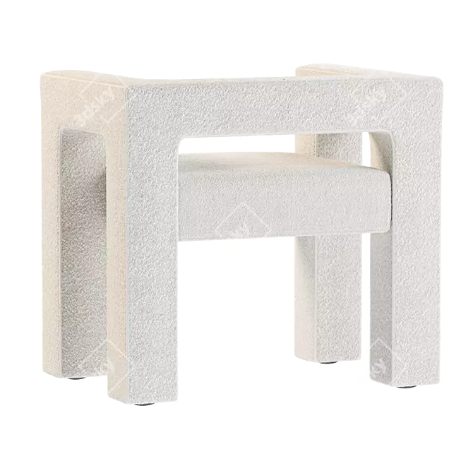 Contemporary Toptun Armchair Model 3D model image 2
