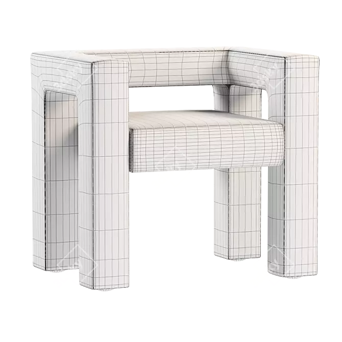 Contemporary Toptun Armchair Model 3D model image 3