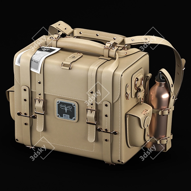 Leather Expedition Bag - Durable Travel Companion 3D model image 1