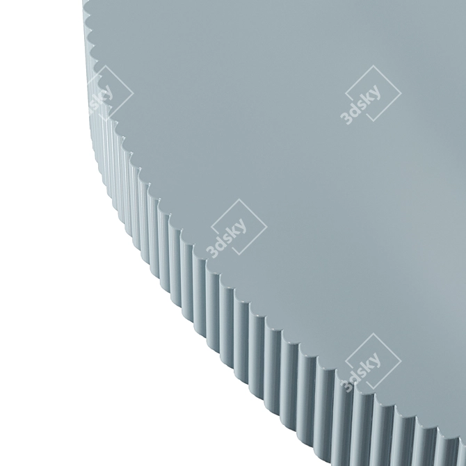 Modern Corner Design Coffee Table 3D model image 2