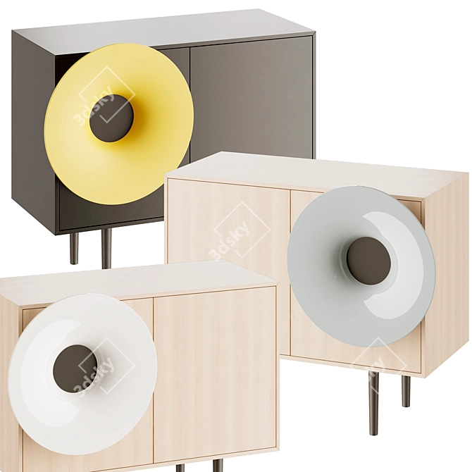 Elegant Miniforms CARUSO Sideboard 3D model image 2