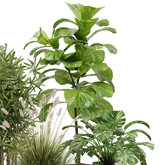 Modern Indoor Plant Set 32 3D model image 5